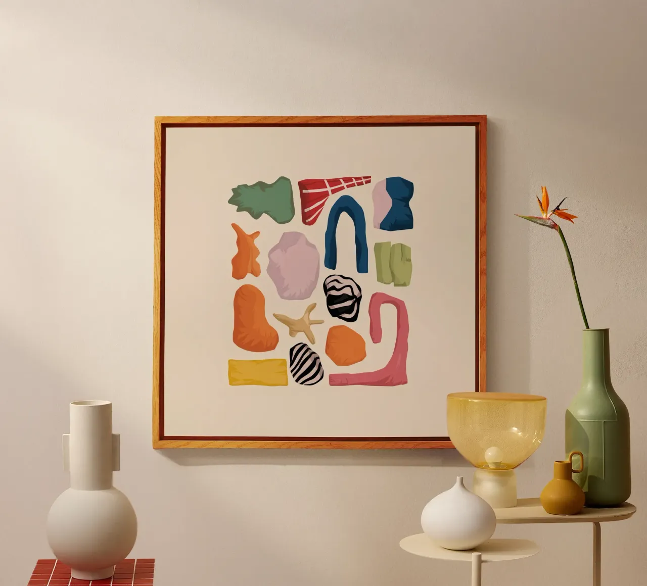 Forme astratte e terrose plexiglass da Snow Mist