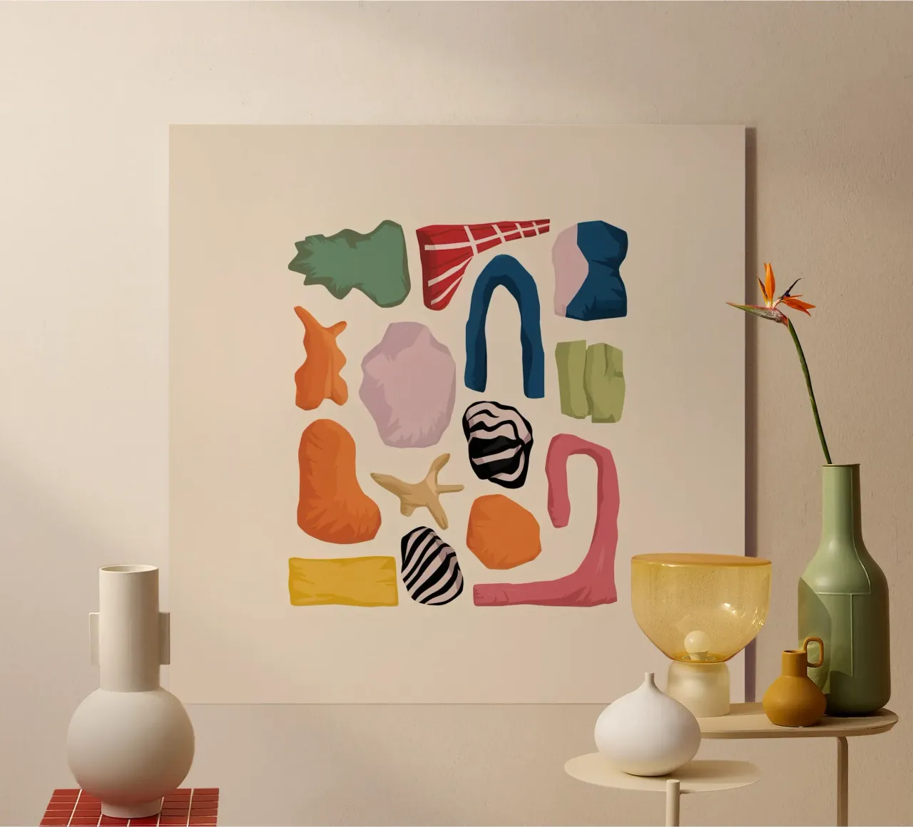 Forme astratte e terrose plexiglass da Snow Mist