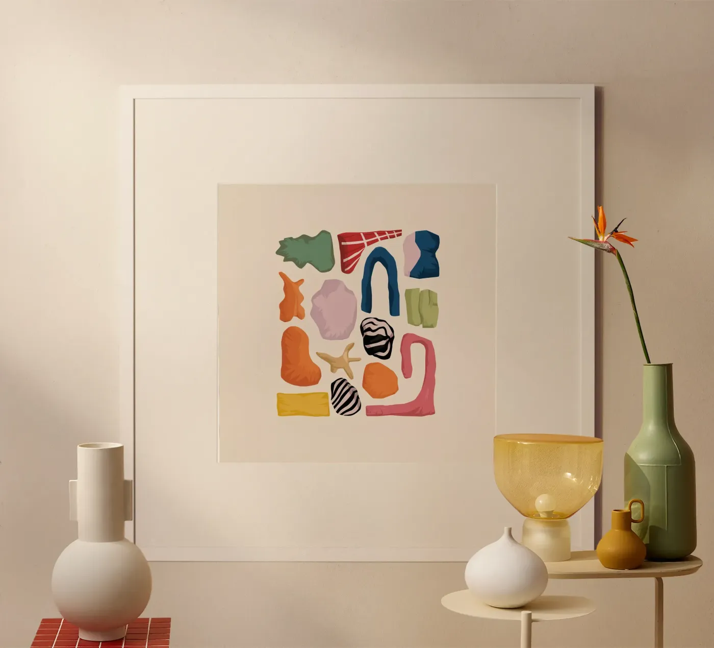 Forme astratte e terrose poster da Snow Mist