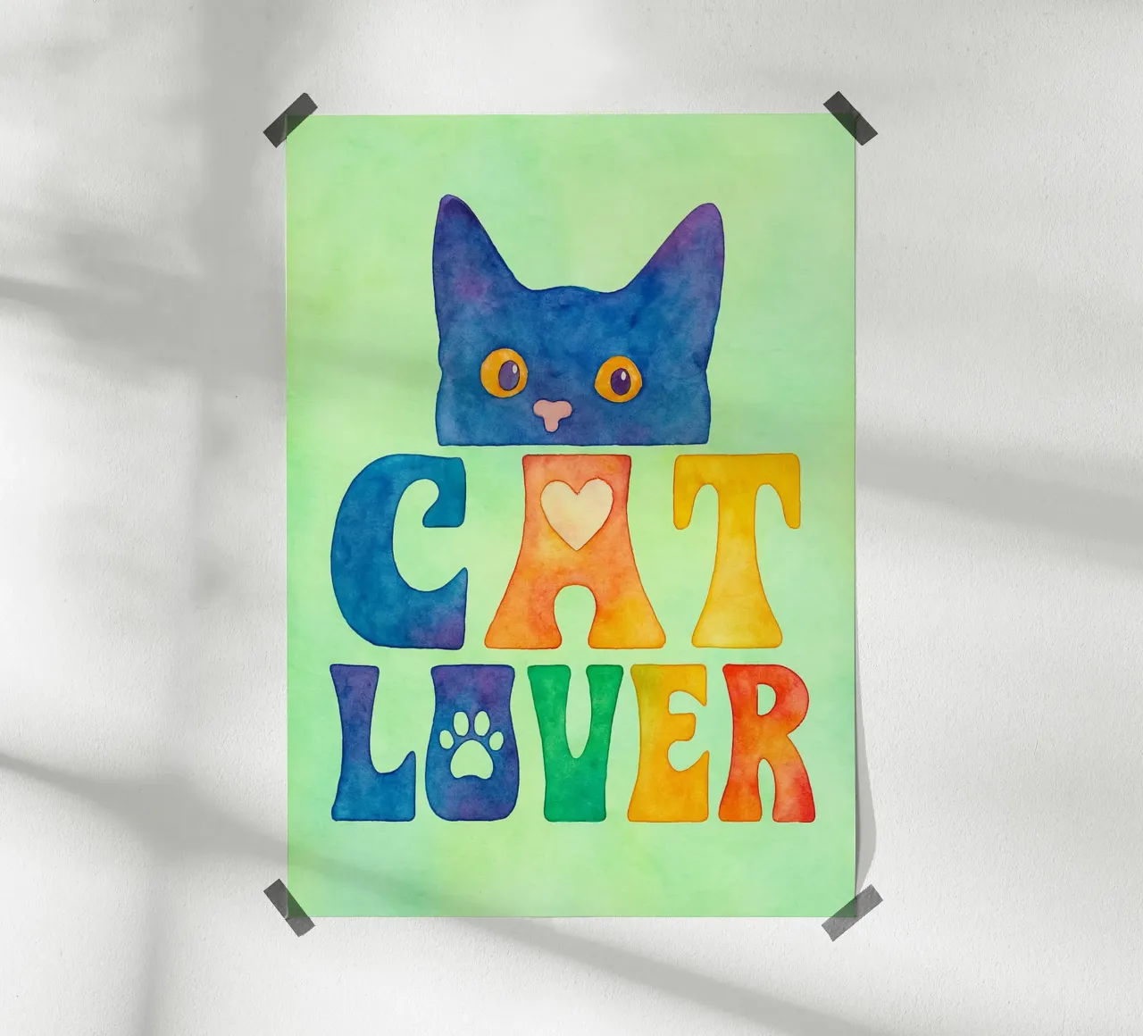 amante dei gatti divertente gatto poster da limous