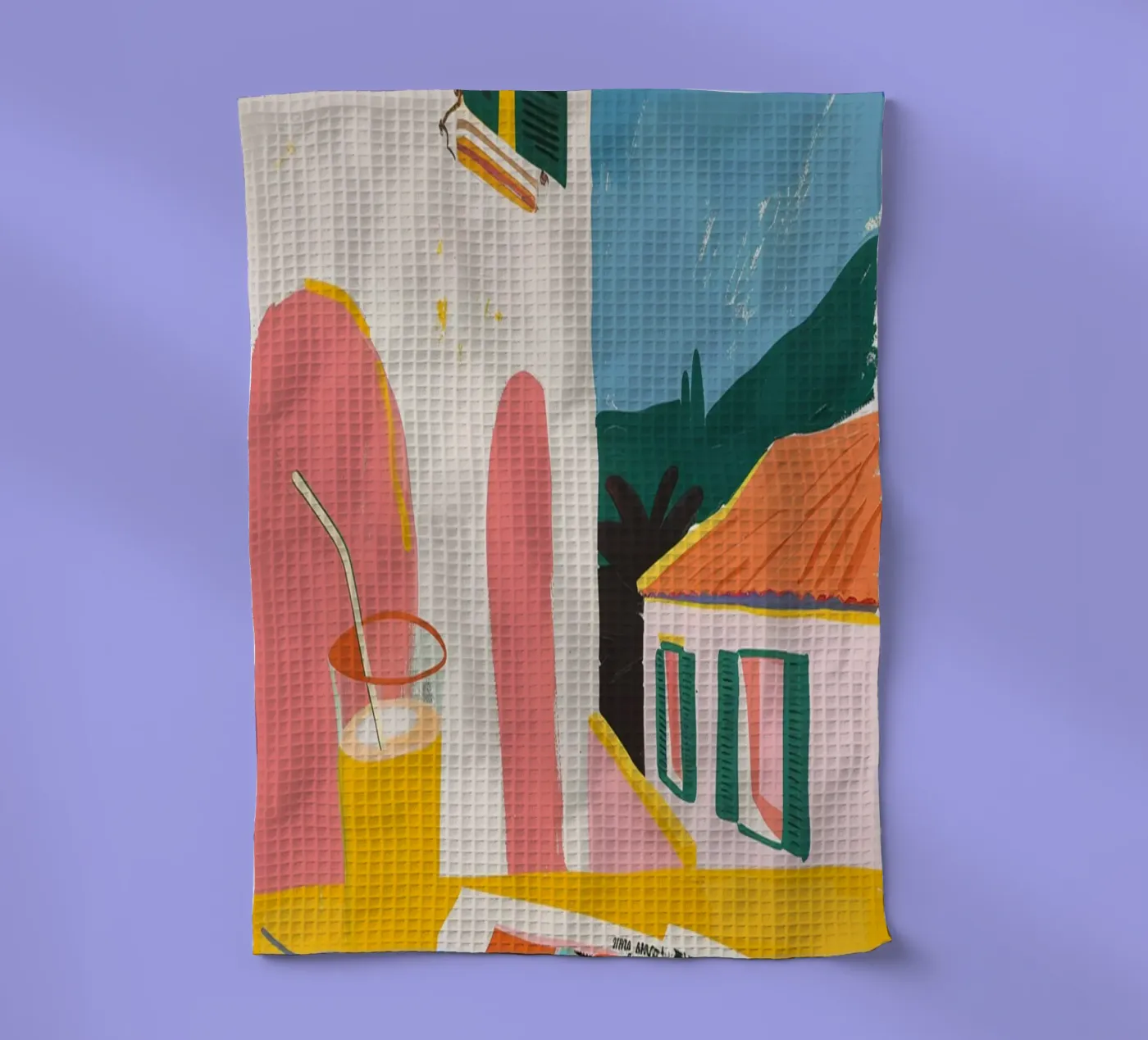 Spain tea towel by LeDieg