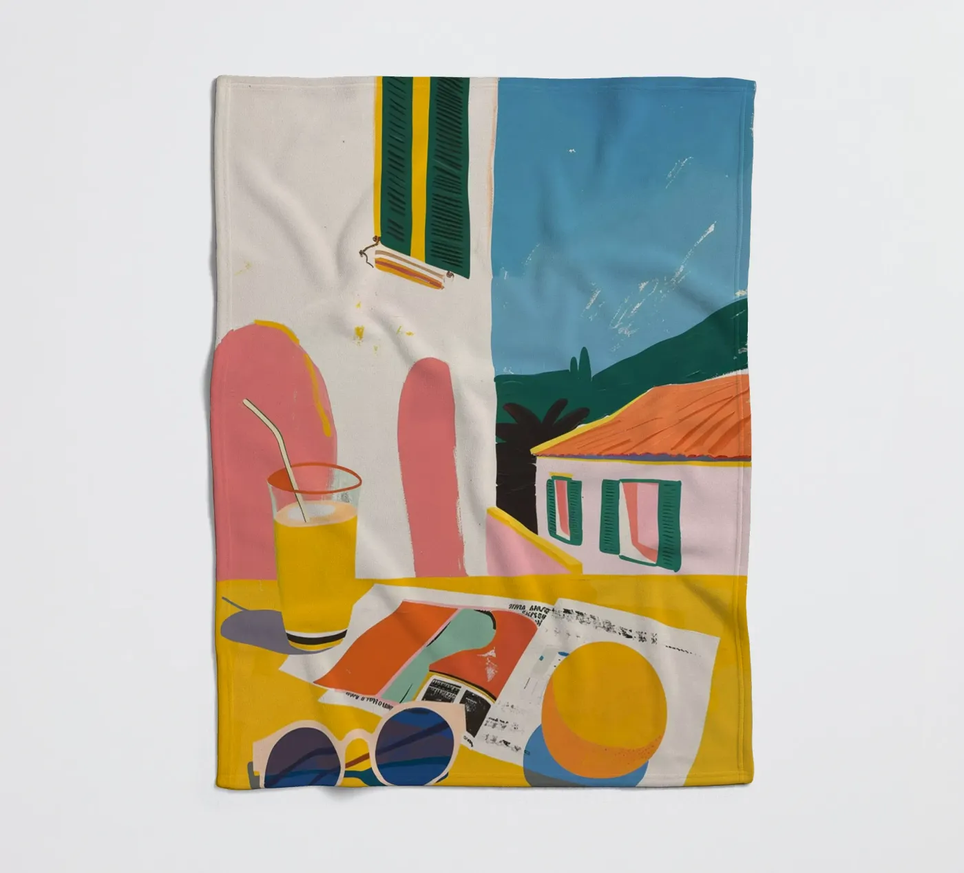 Spain fleece blanket by LeDieg