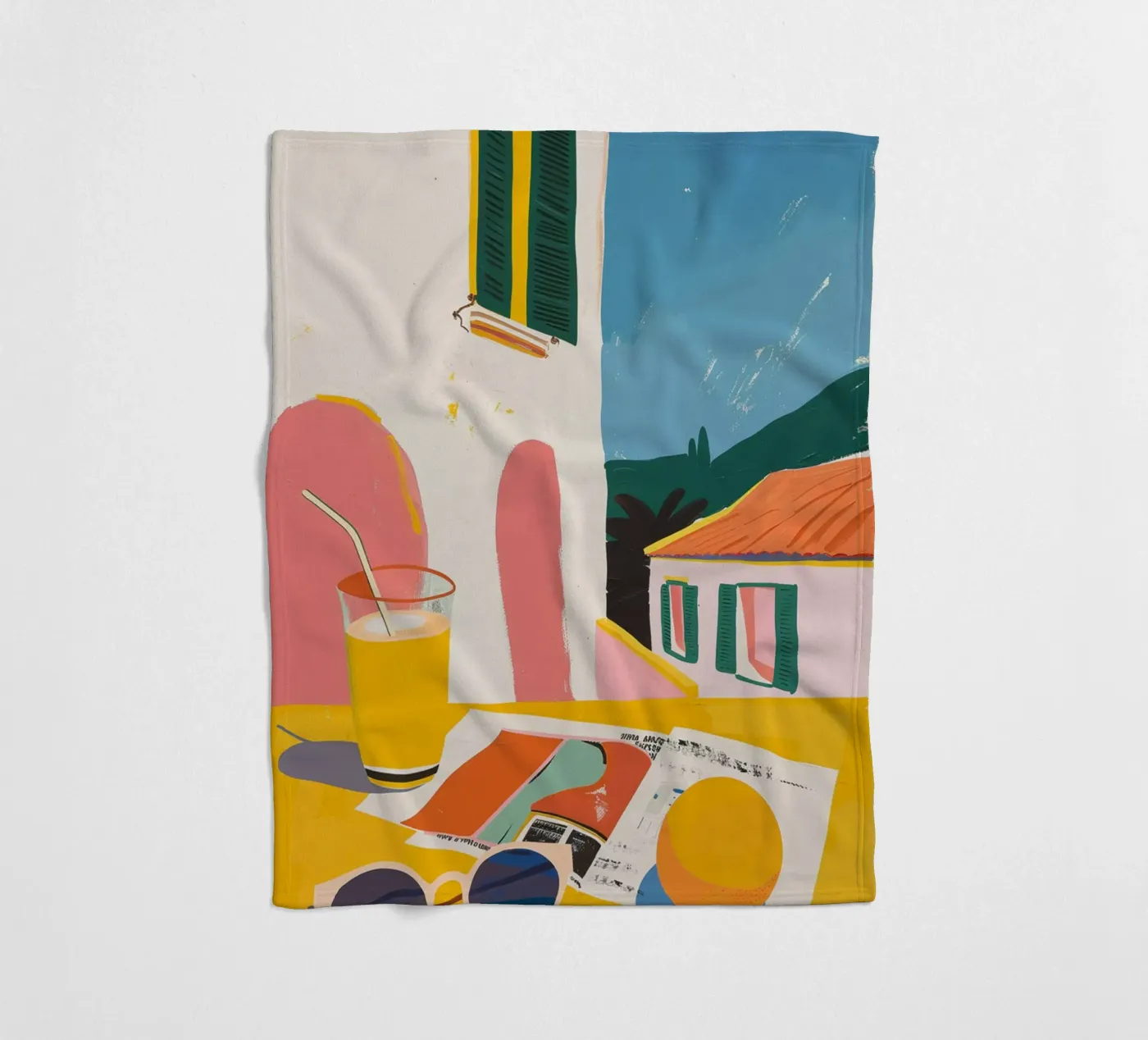 Spain fleece blanket by LeDieg