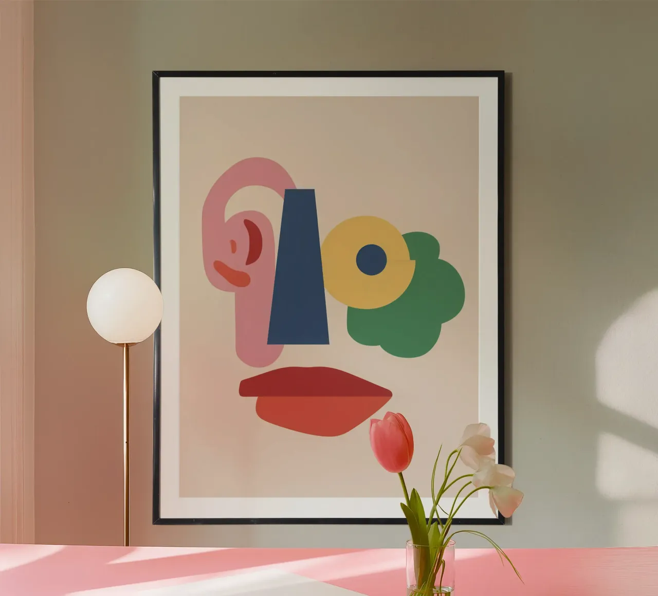 Abstraktes Gesicht Schlichtheit Poster von Astra Mist