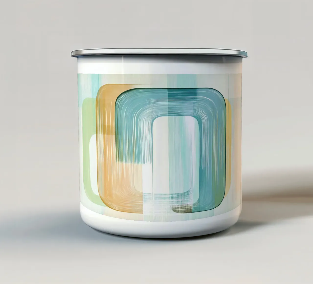 Abstract boho taza de esmalte de Imagine