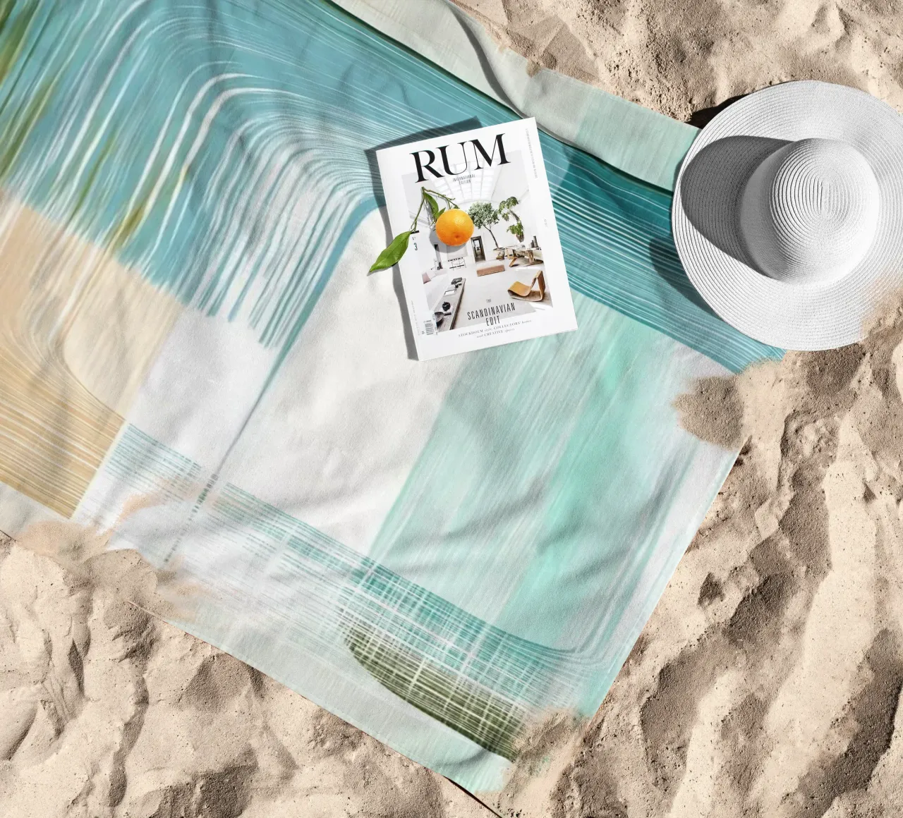 Abstract boho toalla de playa de Imagine