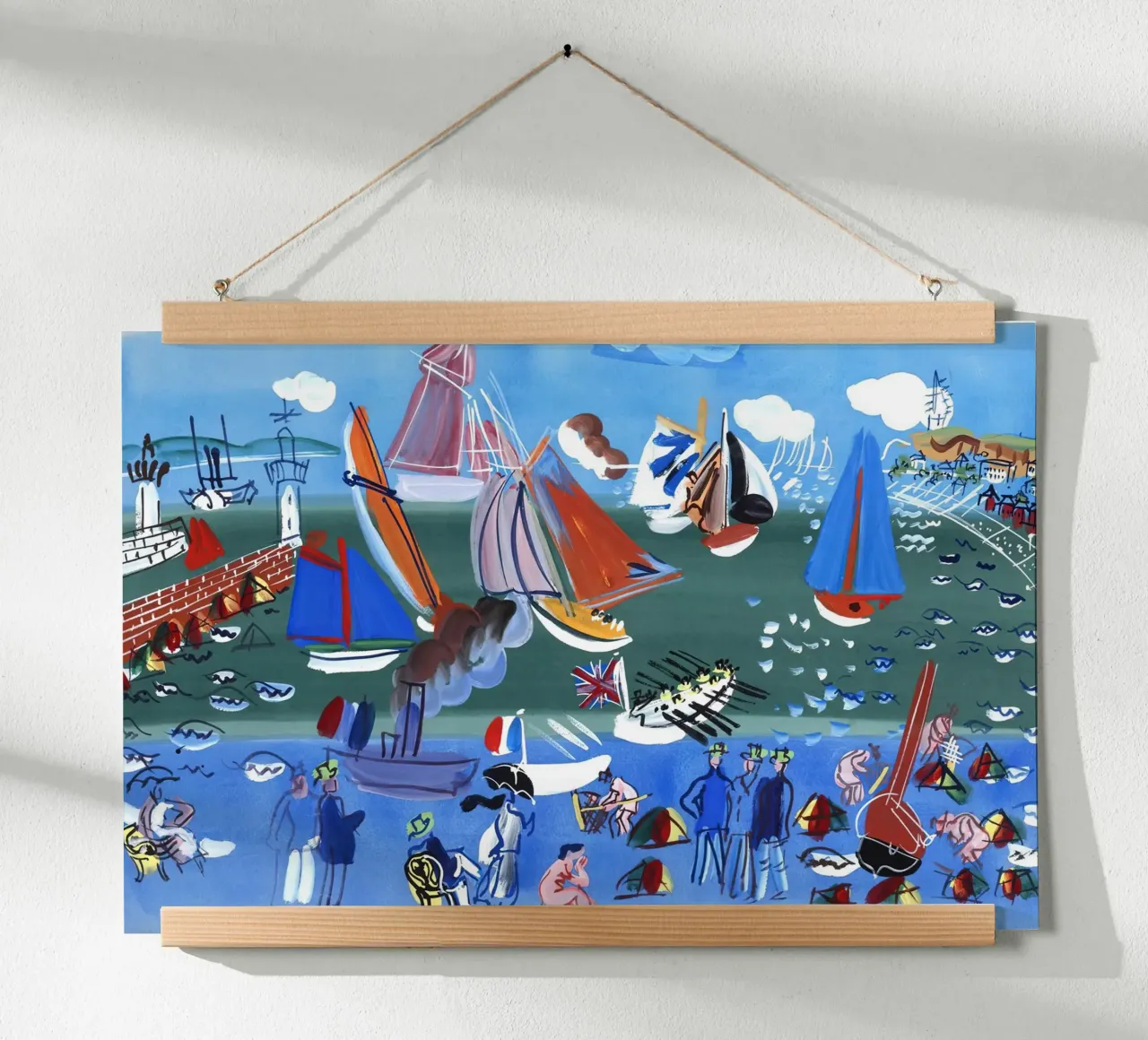 Der Besuch des englischen Geschwaders in Le Havre von Raoul Dufy Poster mit Kunststoffrahmen von mix mate