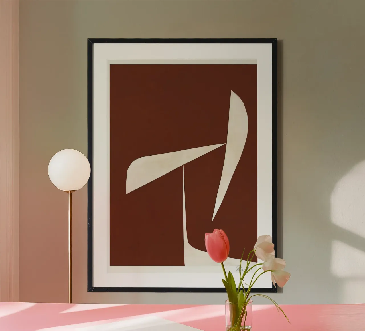 REBECCA HEINT Spostamento n. 02 poster con telaio in alluminio da mix mate