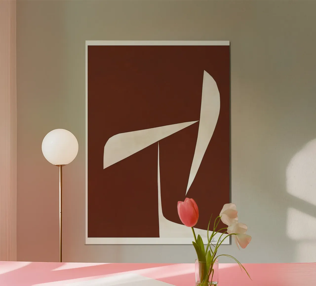 REBECCA HEINT Spostamento n. 02 poster con telaio in alluminio da mix mate