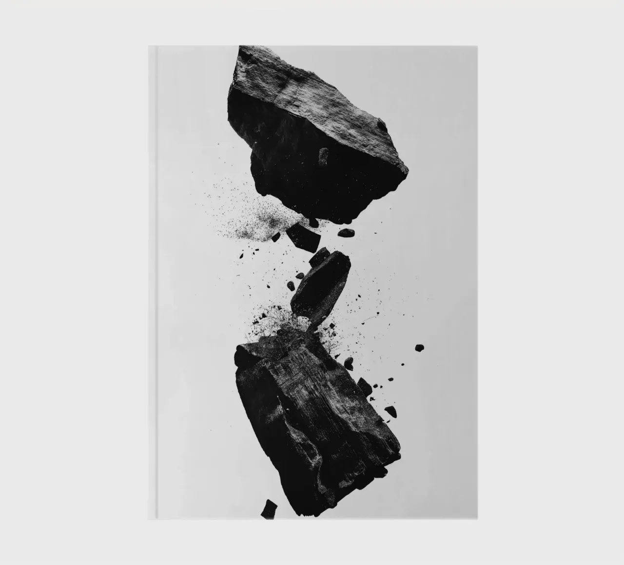 Rocks cracking notebook by LeDieg