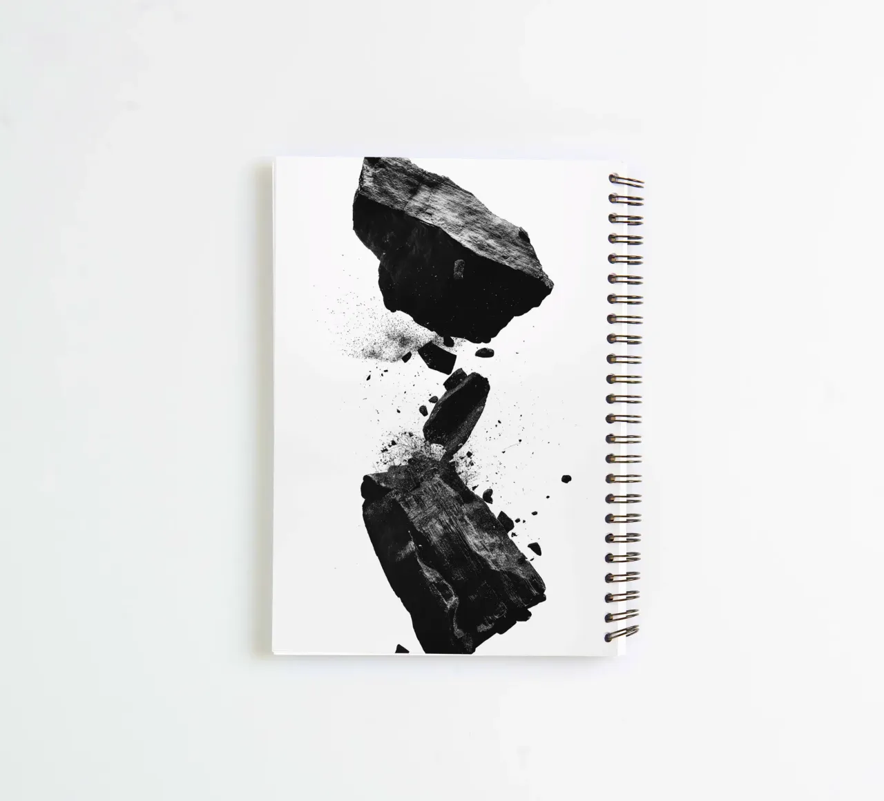 Rocks cracking spiral notebook by LeDieg