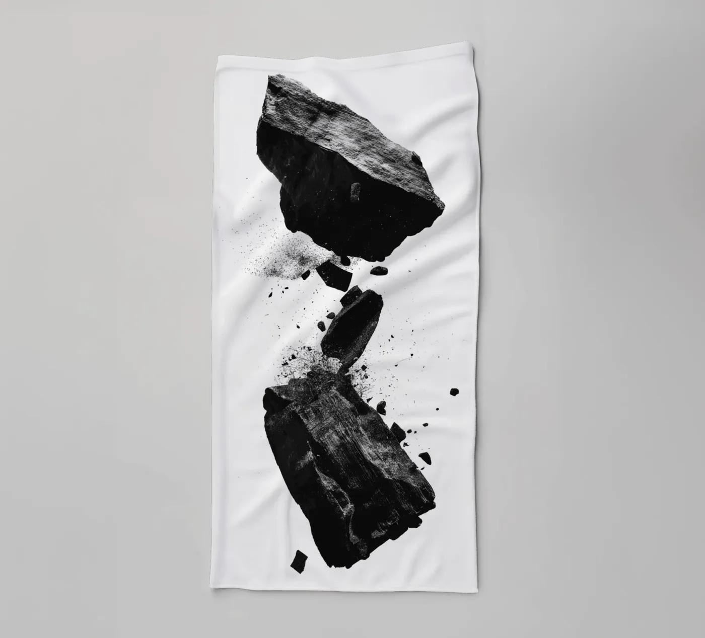 Rocks cracking towel by LeDieg