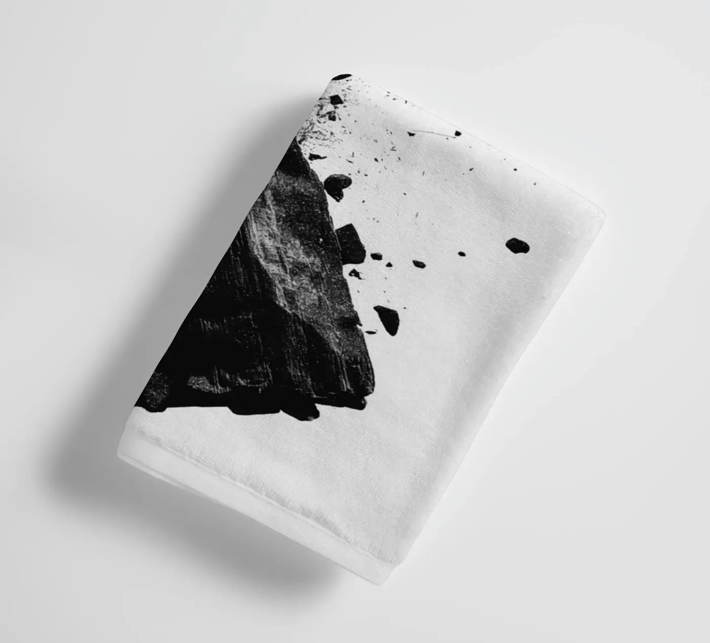 Rocks cracking towel by LeDieg