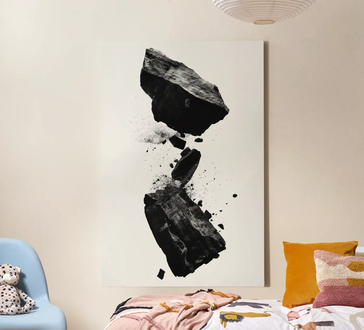 Rocks cracking canvas by LeDieg