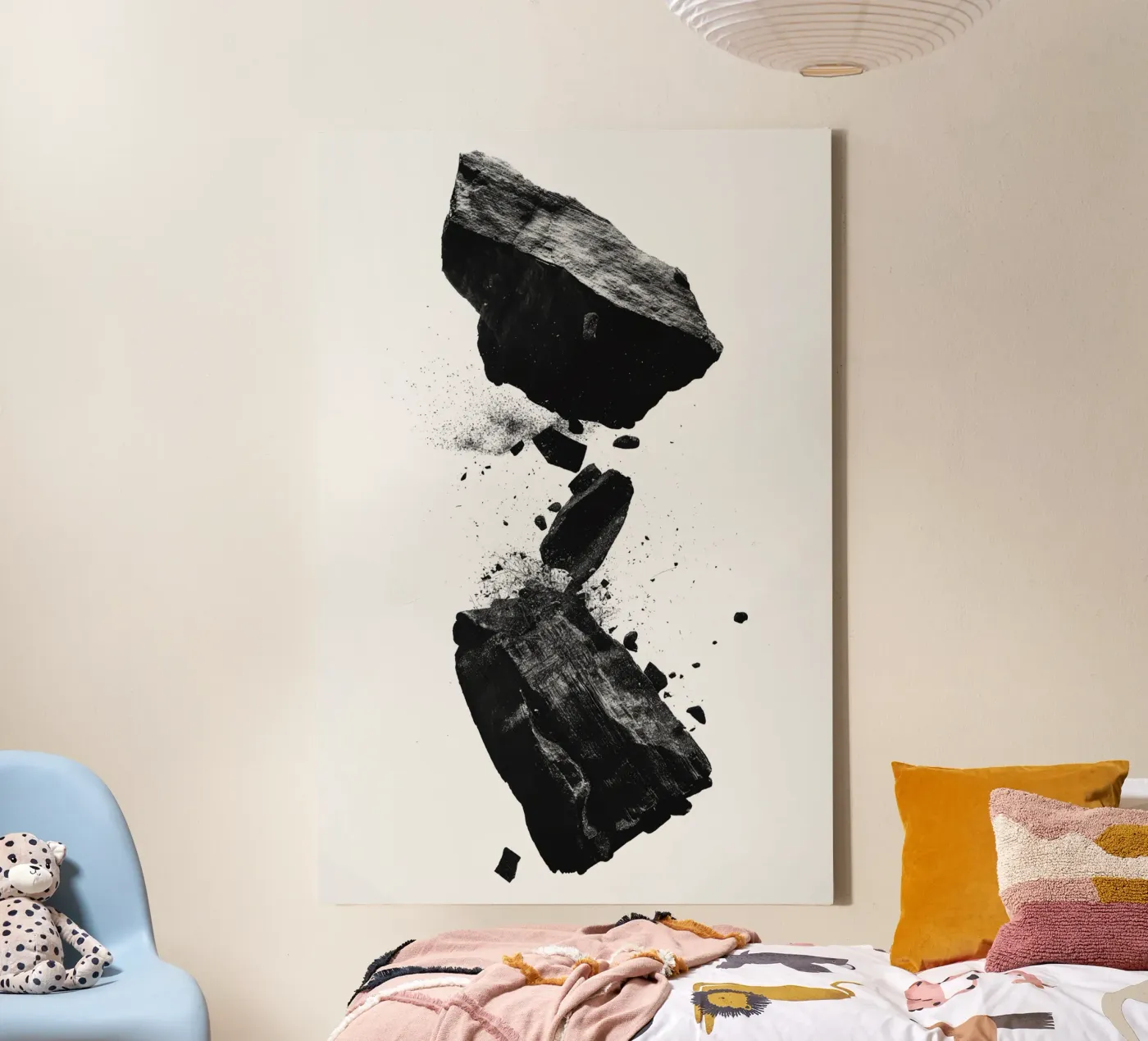 Rocks cracking canvas by LeDieg