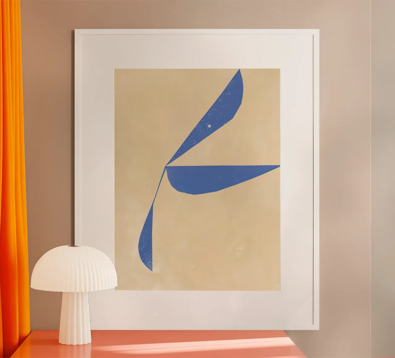 REBECCA HEINT Spostamento n. 04 poster con telaio in legno da mix mate
