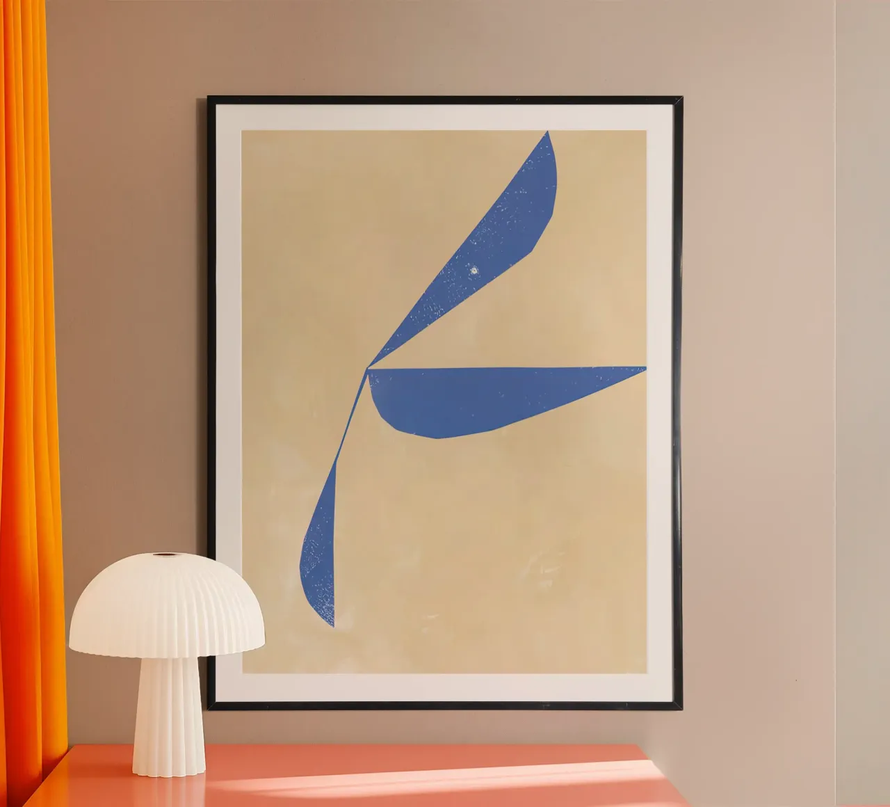 REBECCA HEINT Spostamento n. 04 poster con telaio in legno da mix mate