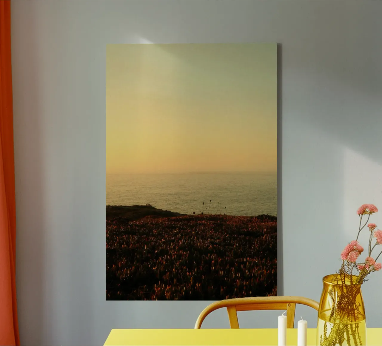 tramonto sull'oceano tela con Cornice a cassetta da Earthly Visions