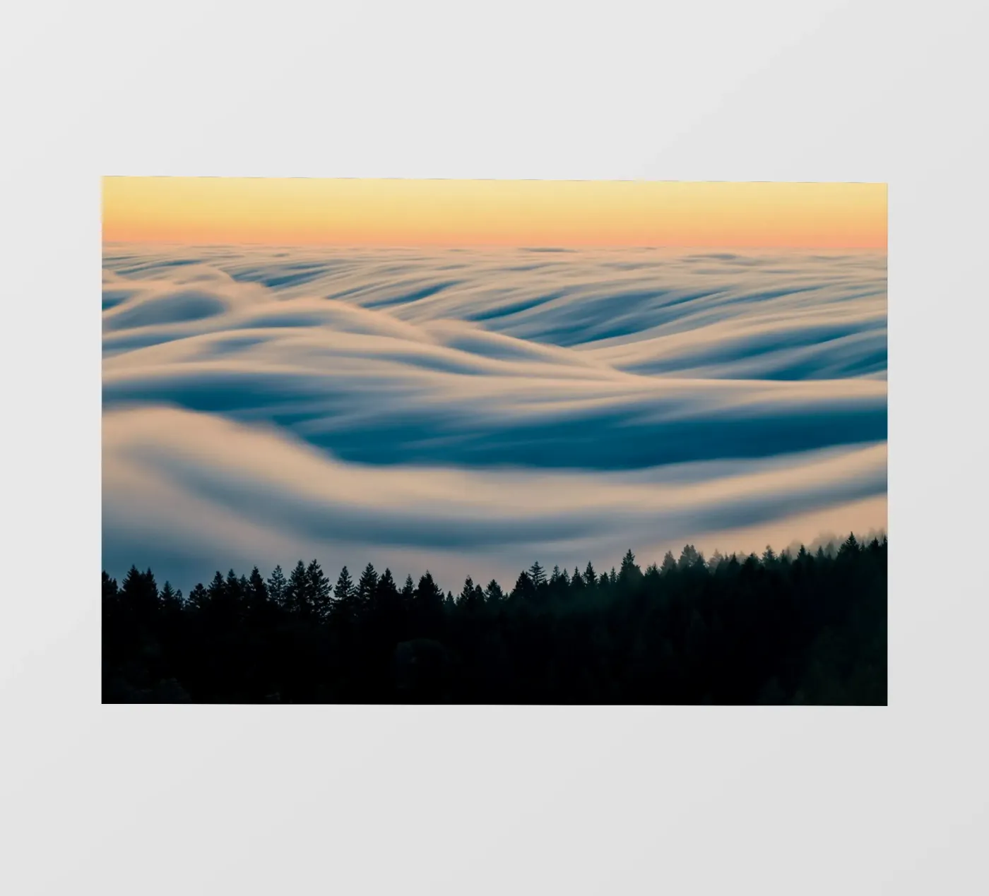 clouds forest backlit folie van Earthly Visions
