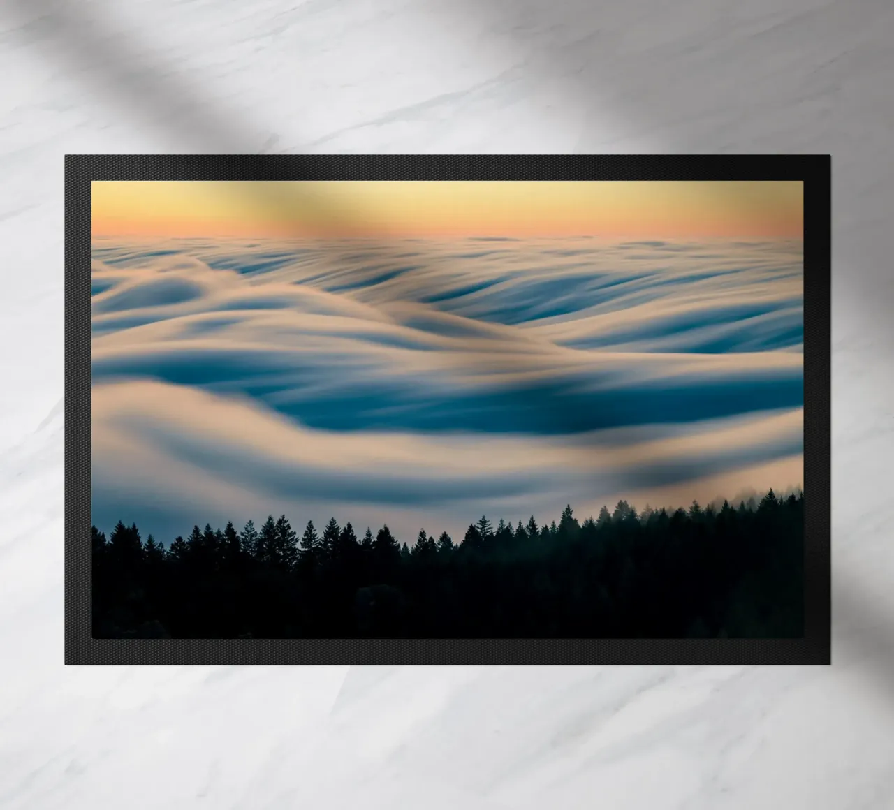 clouds forest doormat by Earthly Visions