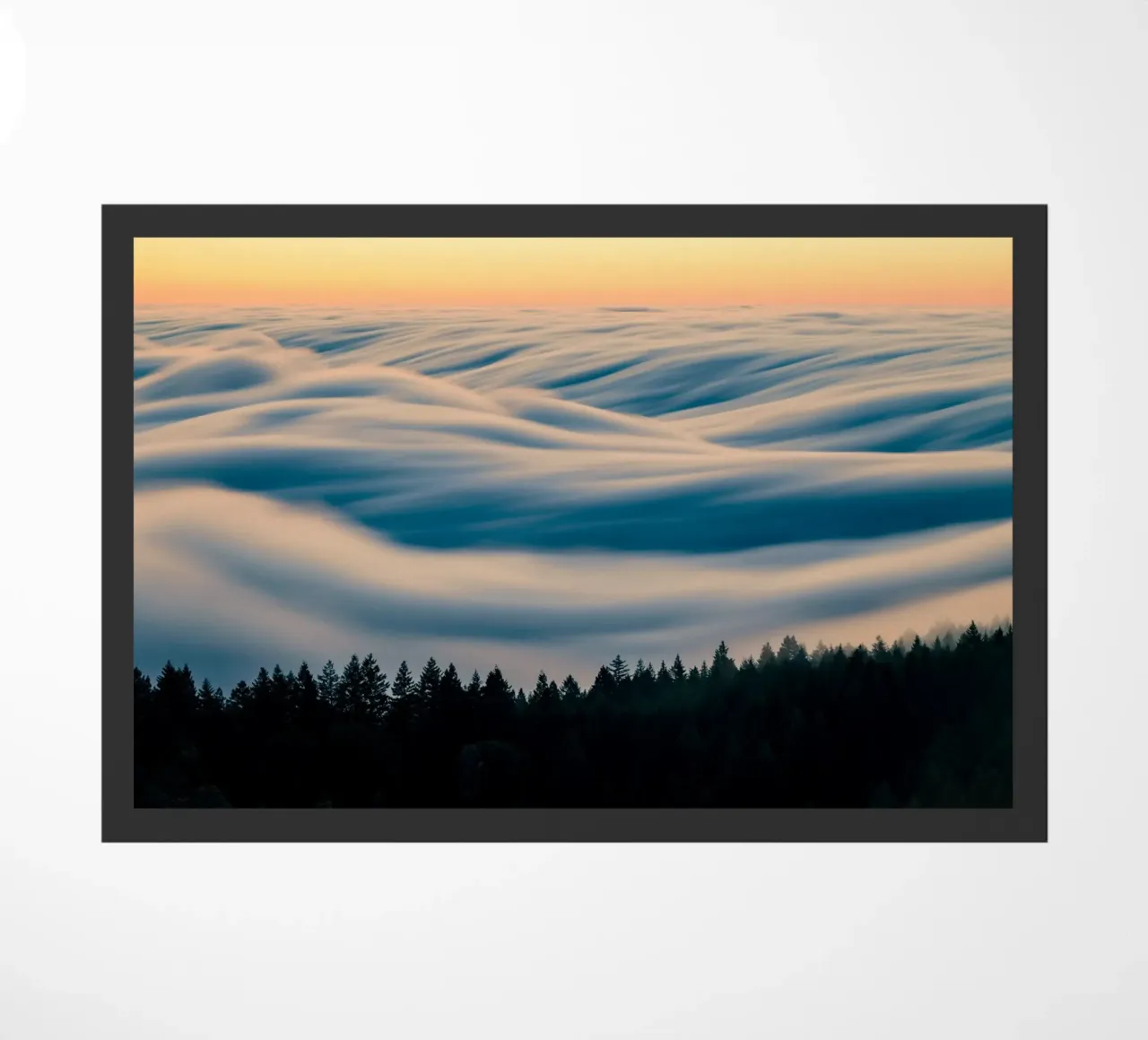 clouds forest doormat by Earthly Visions