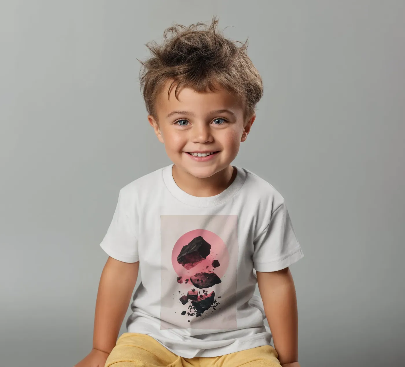 Rocks colliding 3 t-shirt bambini da LeDieg