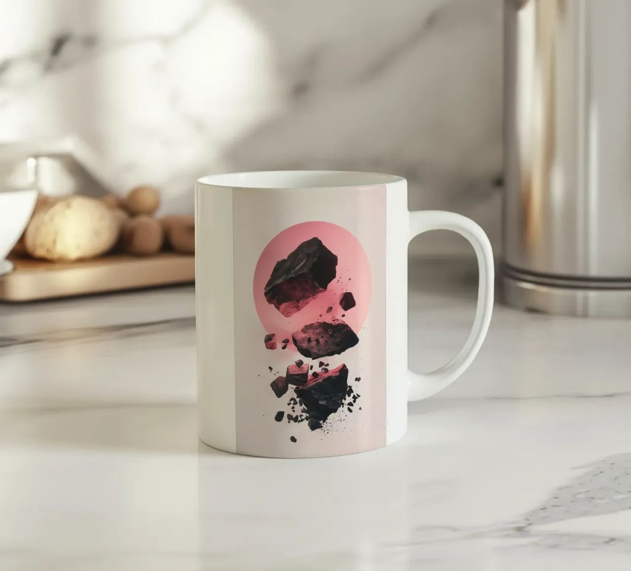 Rocks colliding 3 tazza in ceramica da LeDieg