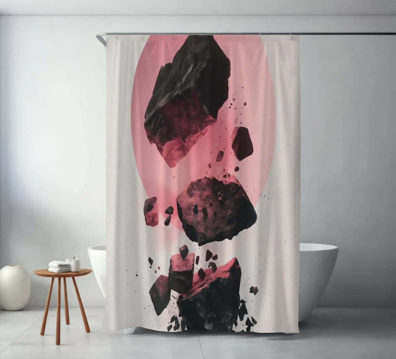 Rocks colliding 3 tenda da doccia da LeDieg