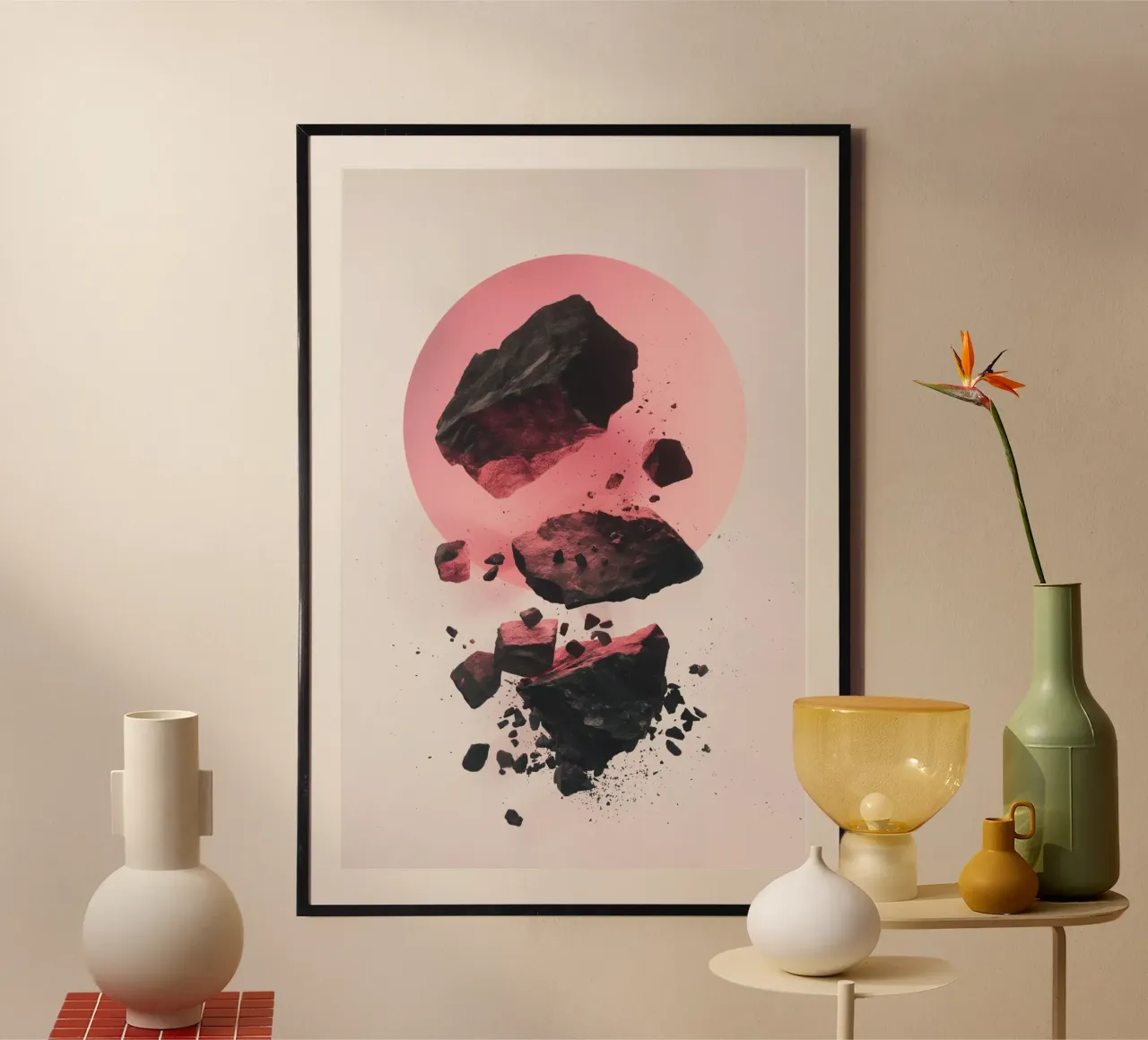 Rocks colliding 3 poster da LeDieg