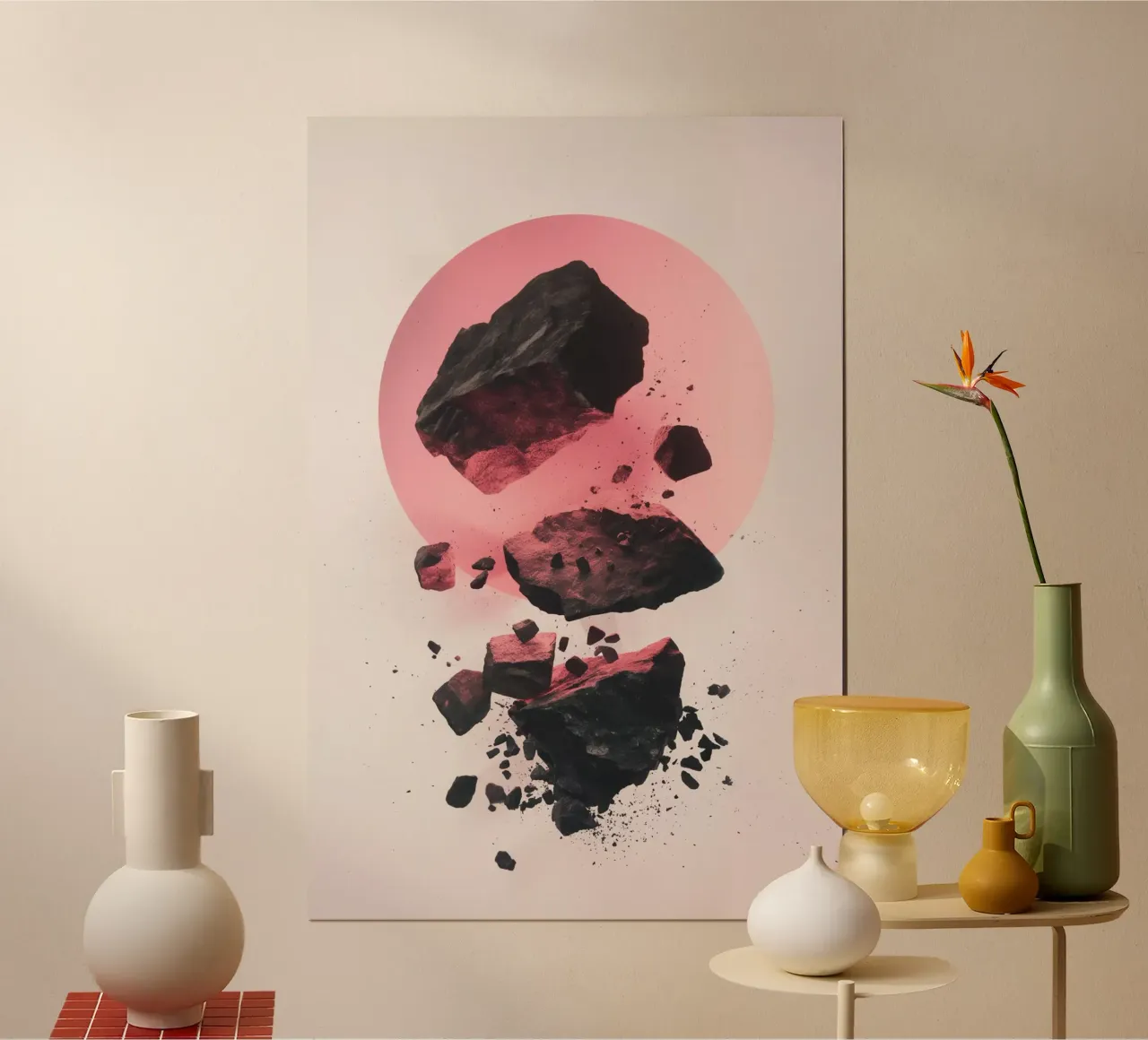 Rocks colliding 3 poster da LeDieg