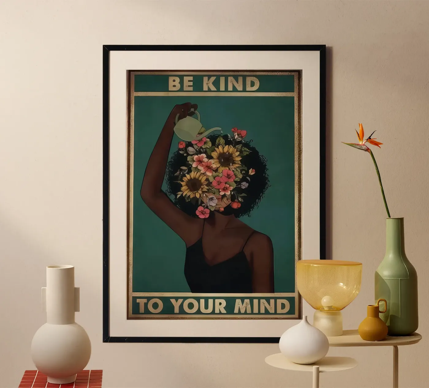 Flower Face poster by eva udinese