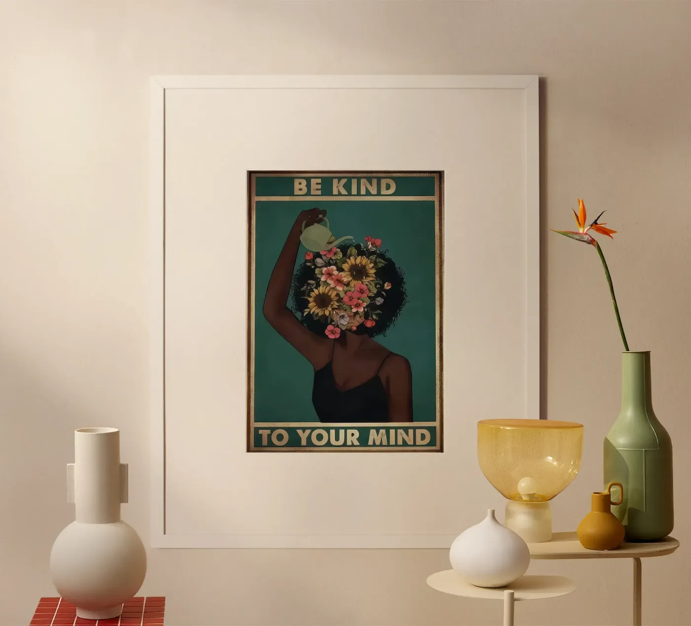 Flower Face poster by eva udinese