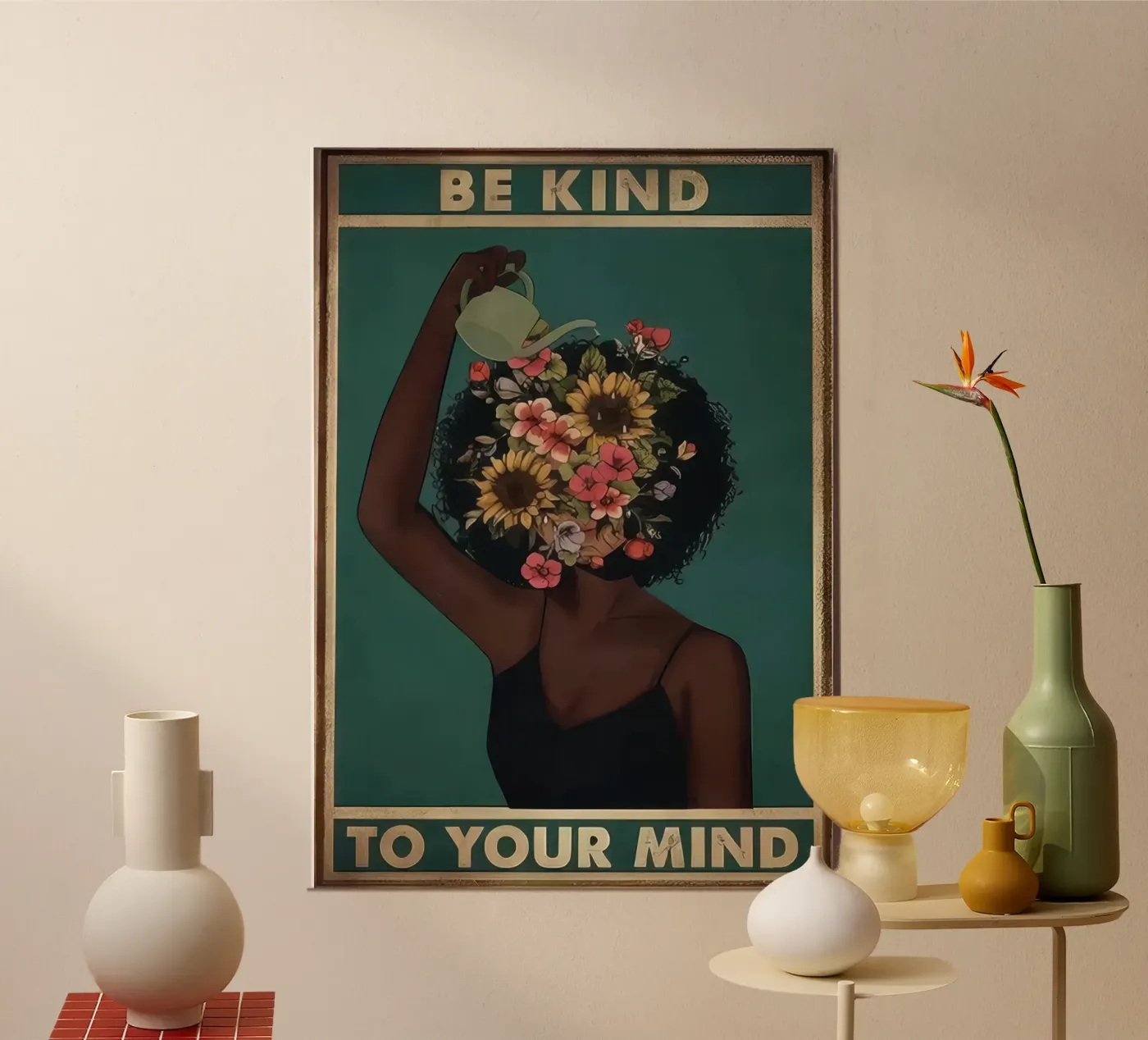 Flower Face poster by eva udinese