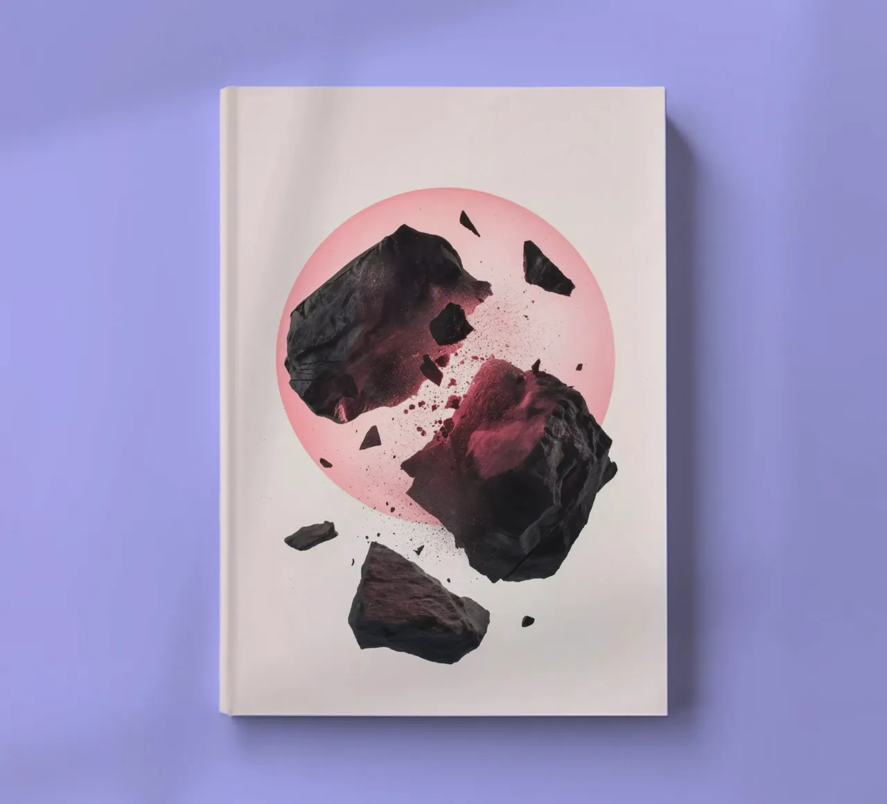 Rocks colliding 2 notebook by LeDieg