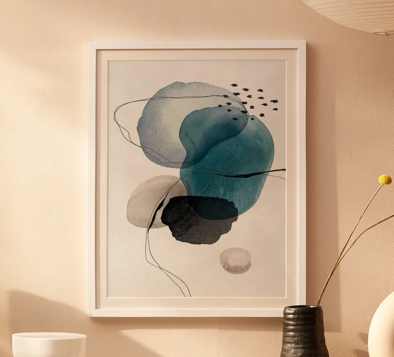 Impressioni Boho II poster con telaio in alluminio da June Jordan