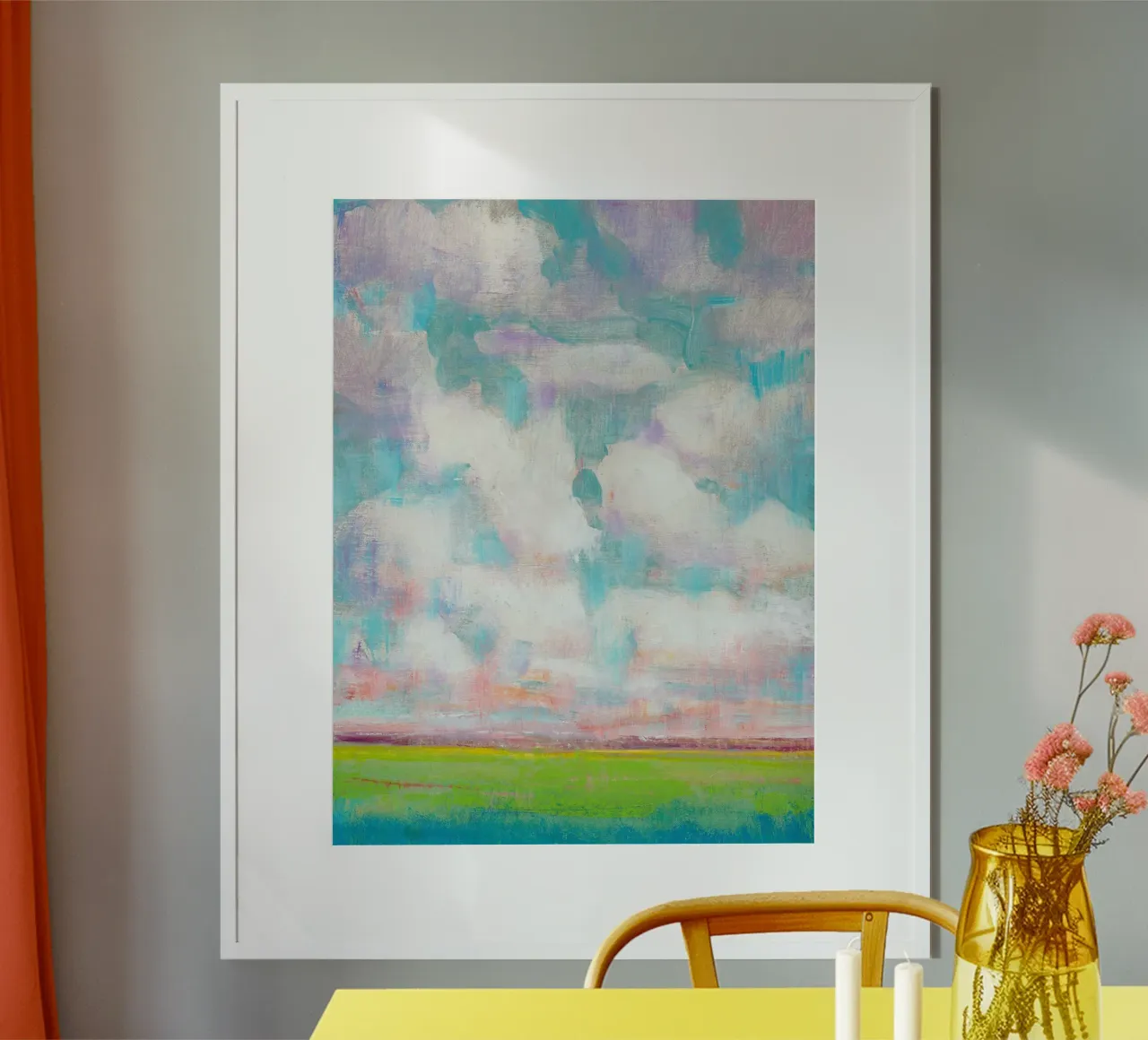 Nuvole in movimento I poster con telaio in plastica da June Jordan
