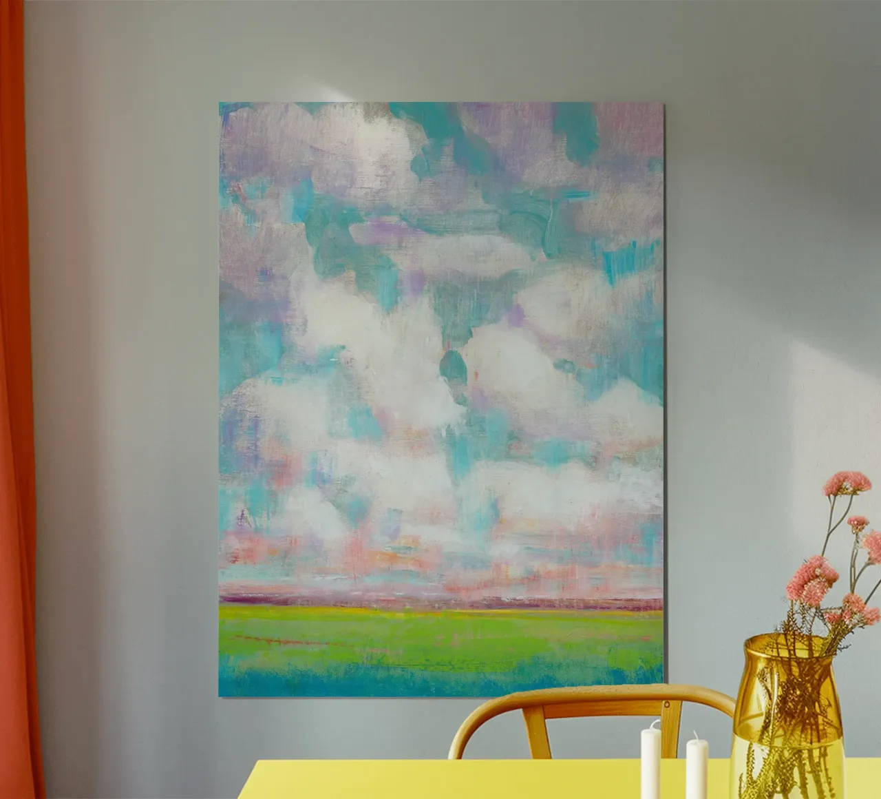 Nuvole in movimento I poster con telaio in plastica da June Jordan