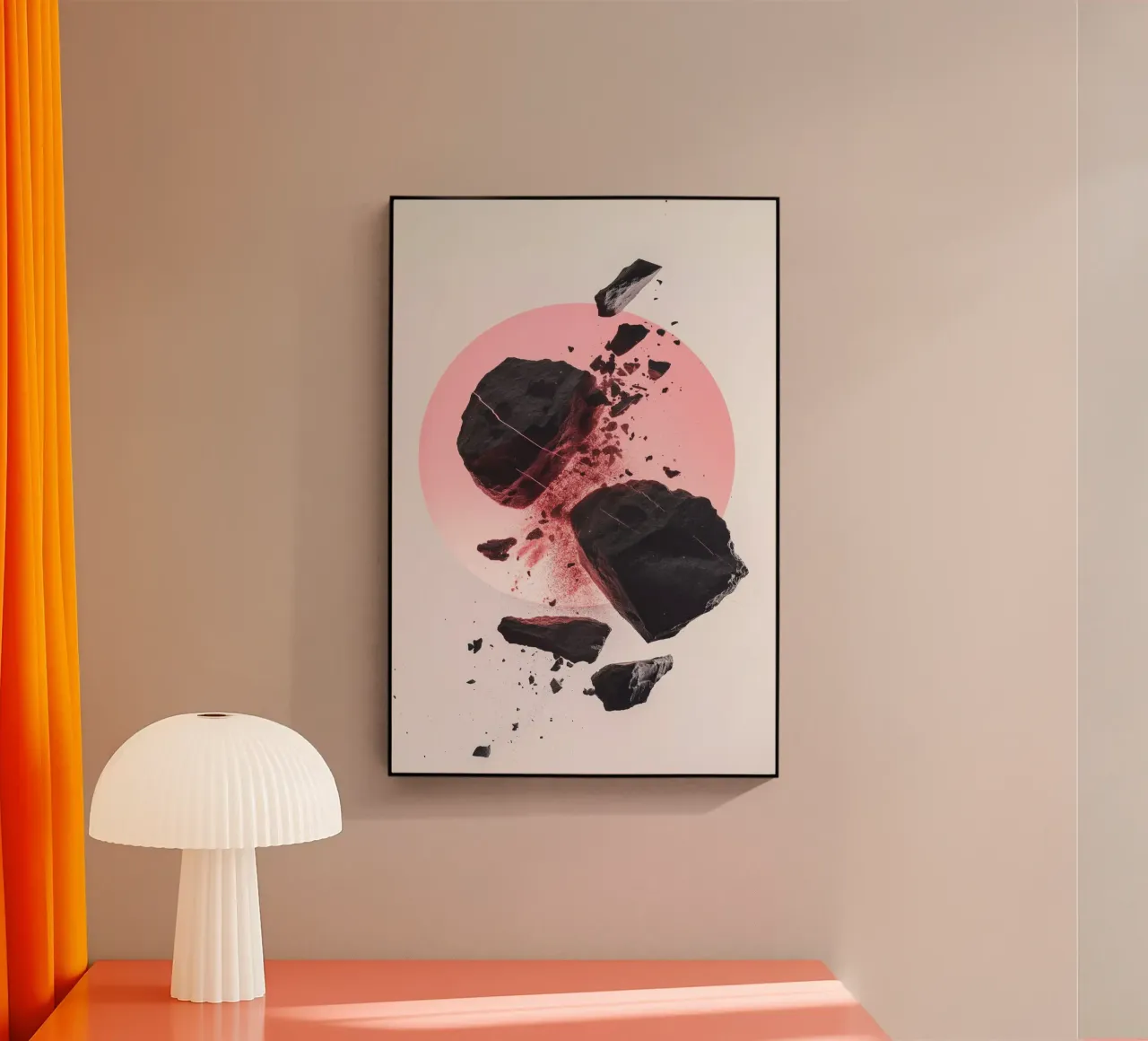 Rocks colliding 1 plexiglass da LeDieg