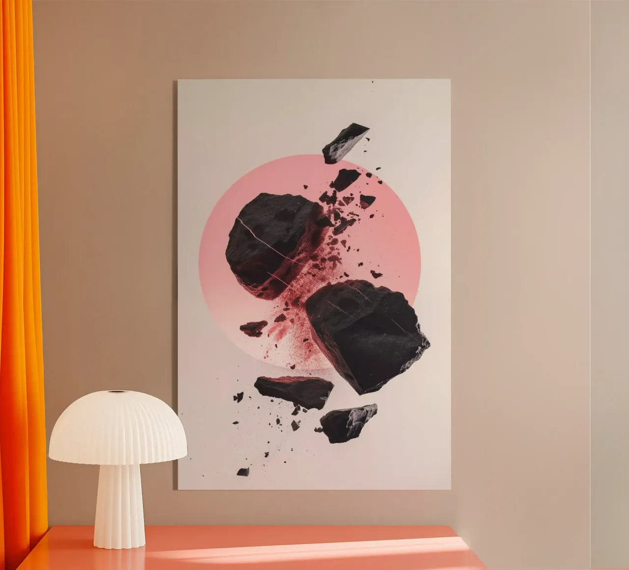 Rocks colliding 1 plexiglass da LeDieg