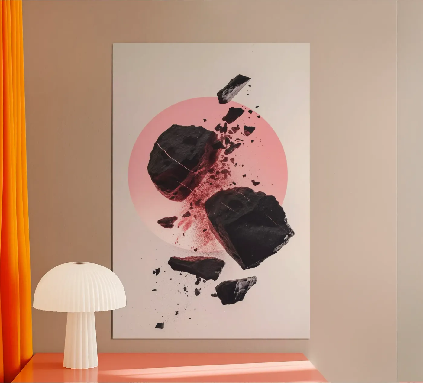 Rocks colliding 1 poster da LeDieg
