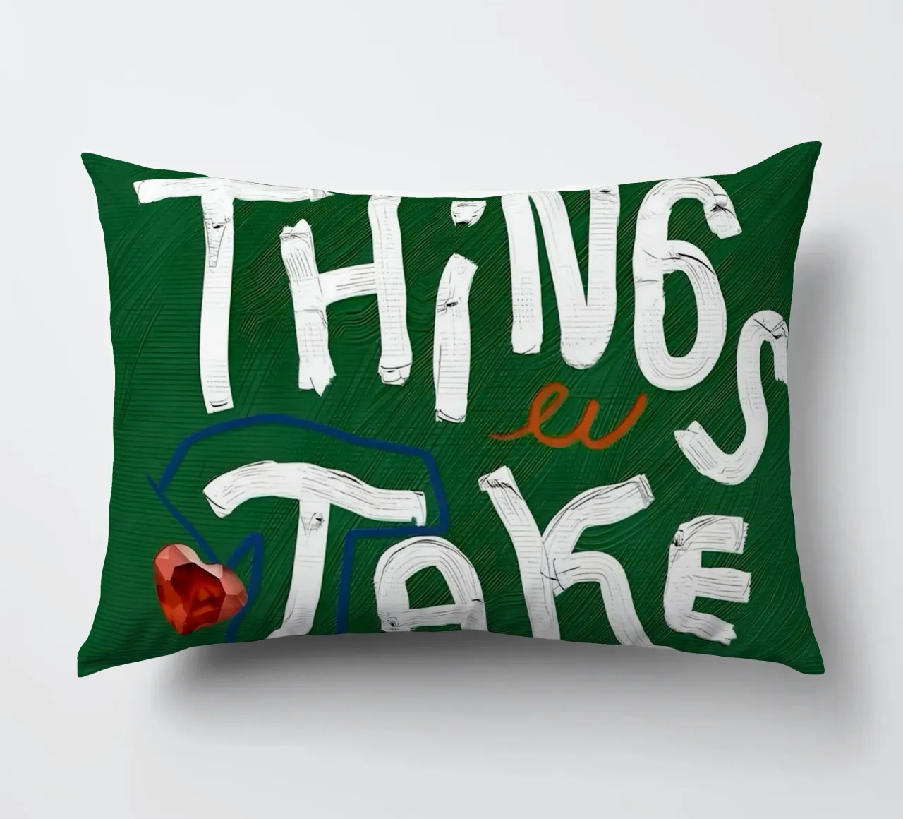 Good Things Take Time cuscino da Type & Tape