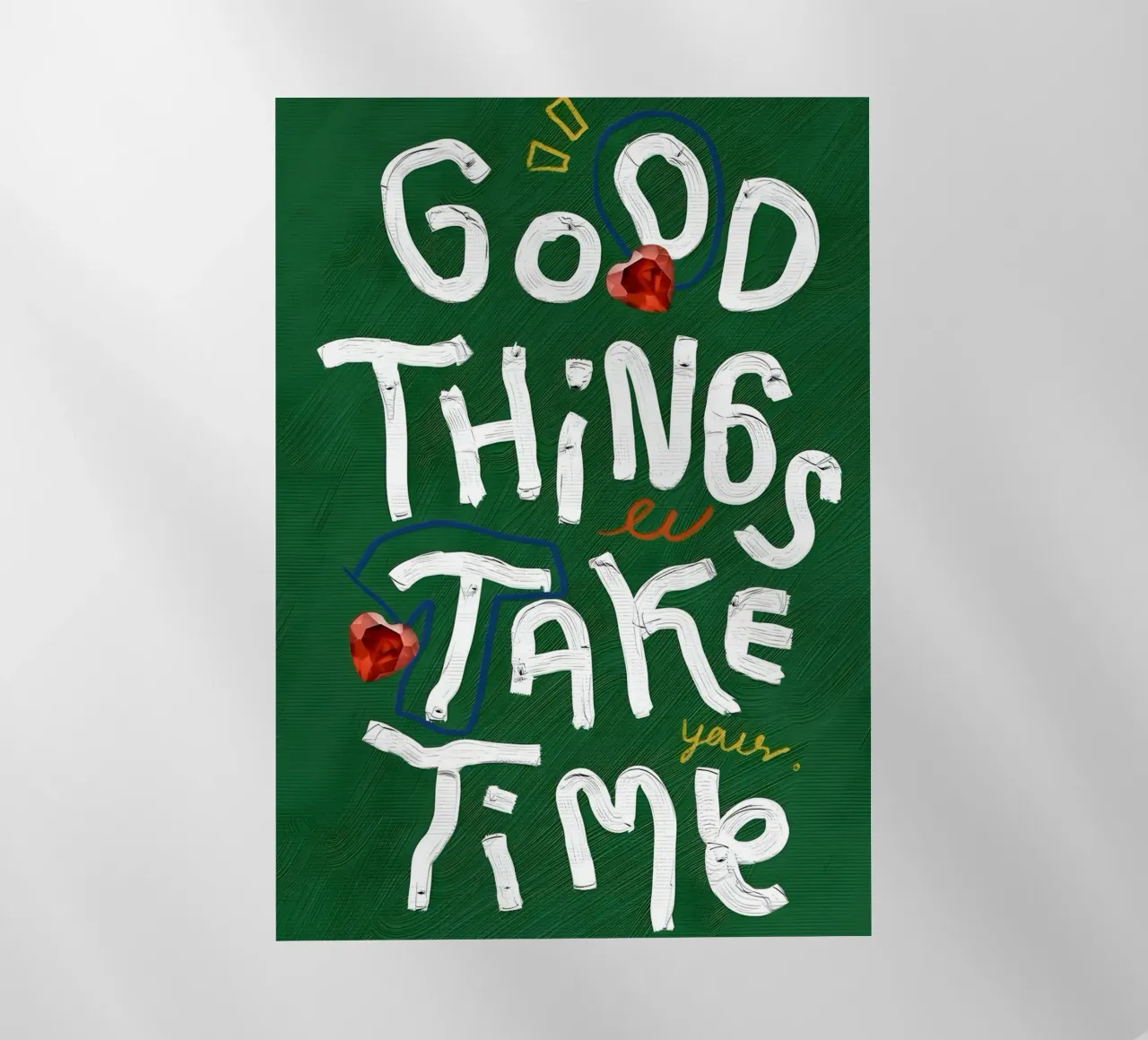Good Things Take Time pellicola backlit da Type & Tape