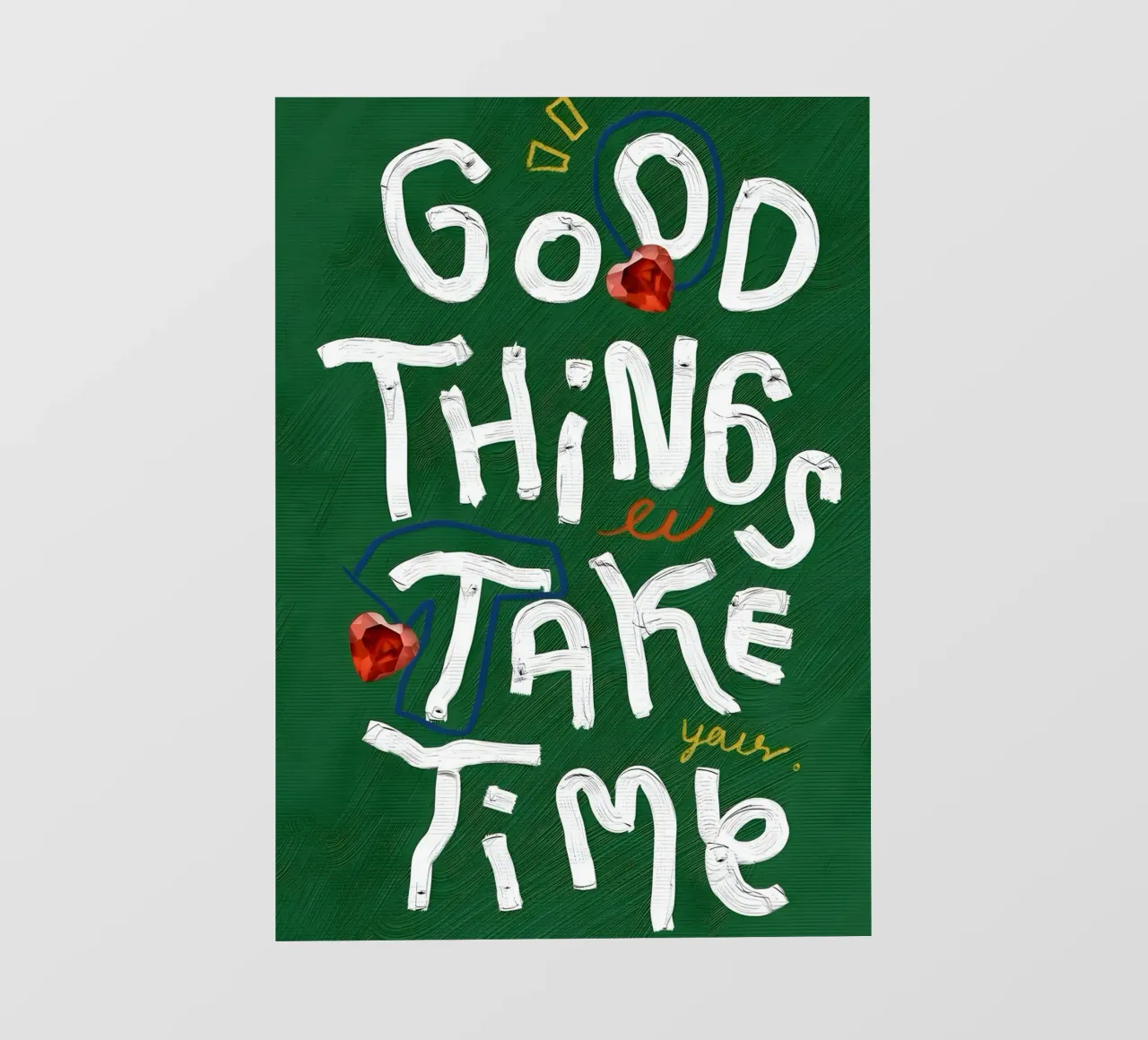 Good Things Take Time pellicola backlit da Type & Tape