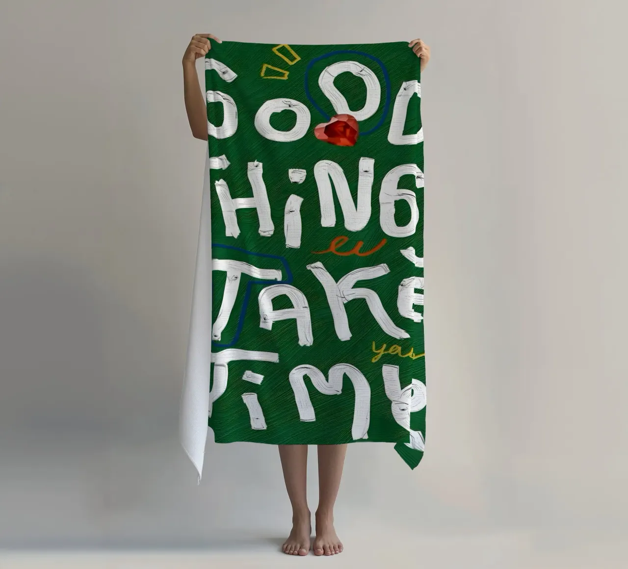 Good Things Take Time telo mare da Type & Tape