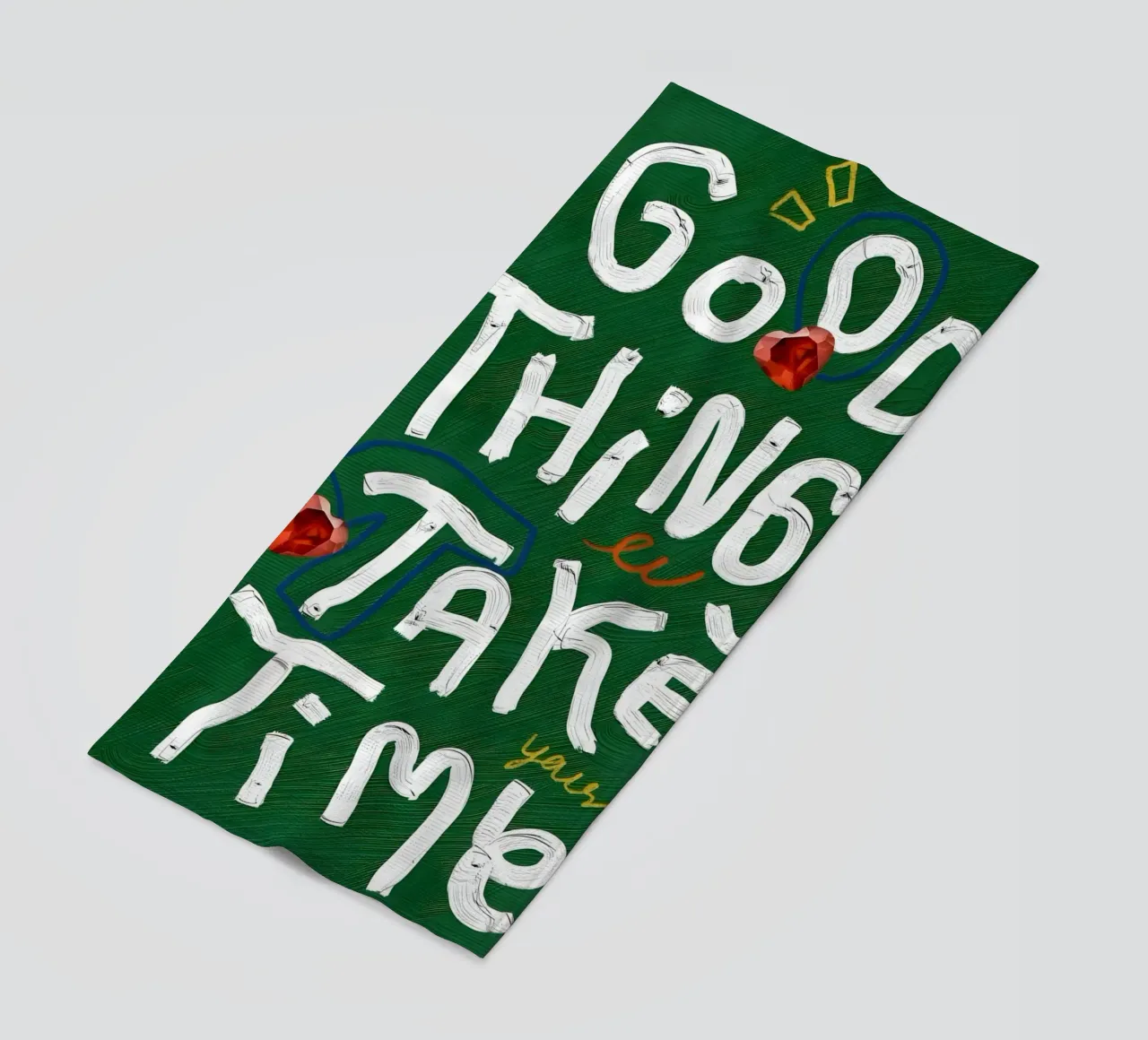 Good Things Take Time telo mare da Type & Tape