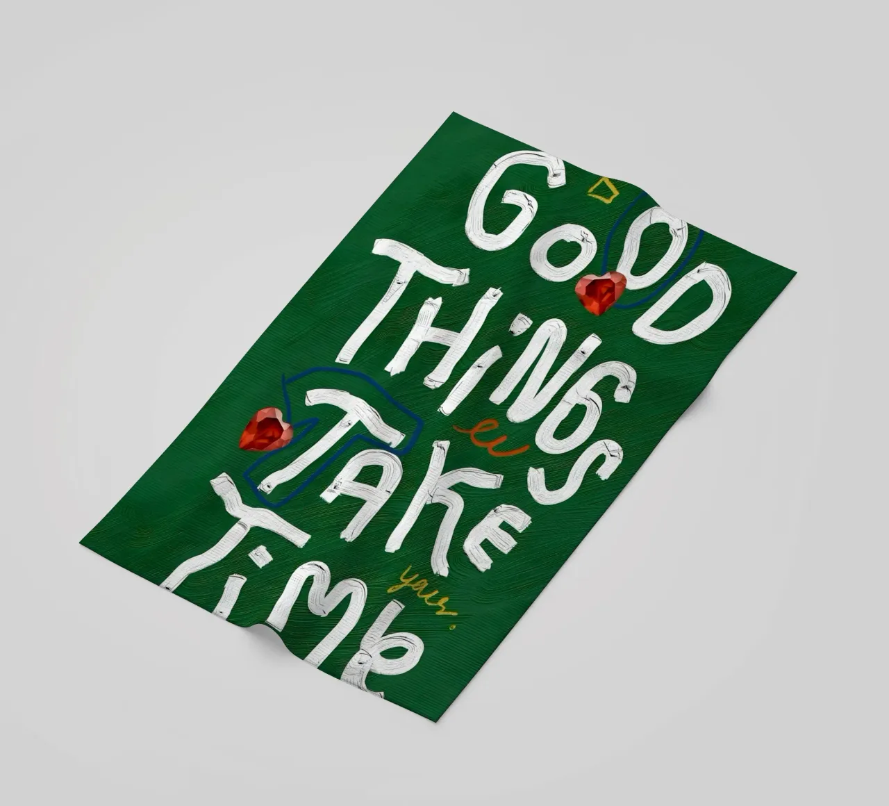 Good Things Take Time telo mare da Type & Tape