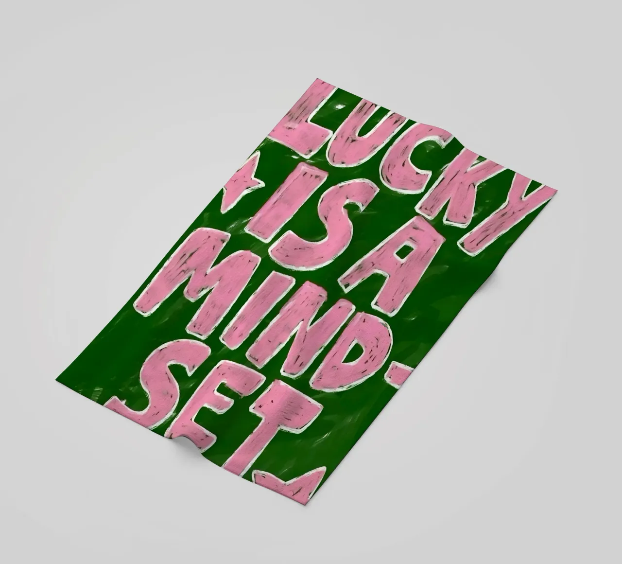 lucky iş a Mindset telo mare da Type & Tape