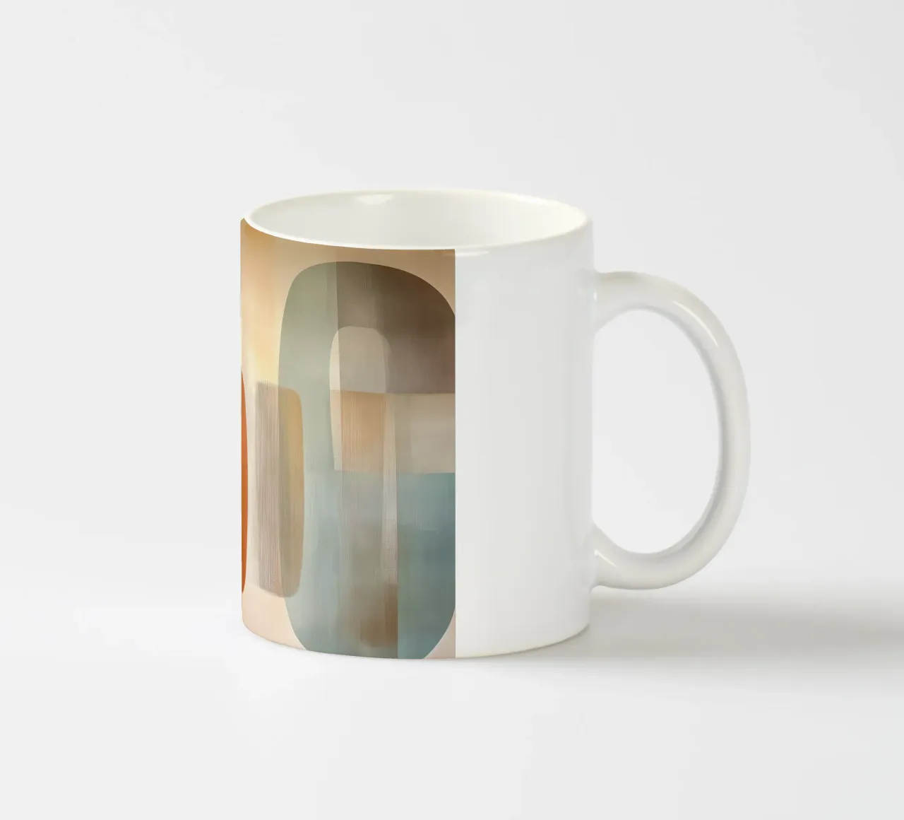 Abstract boho Keramik Tasse von Imagine