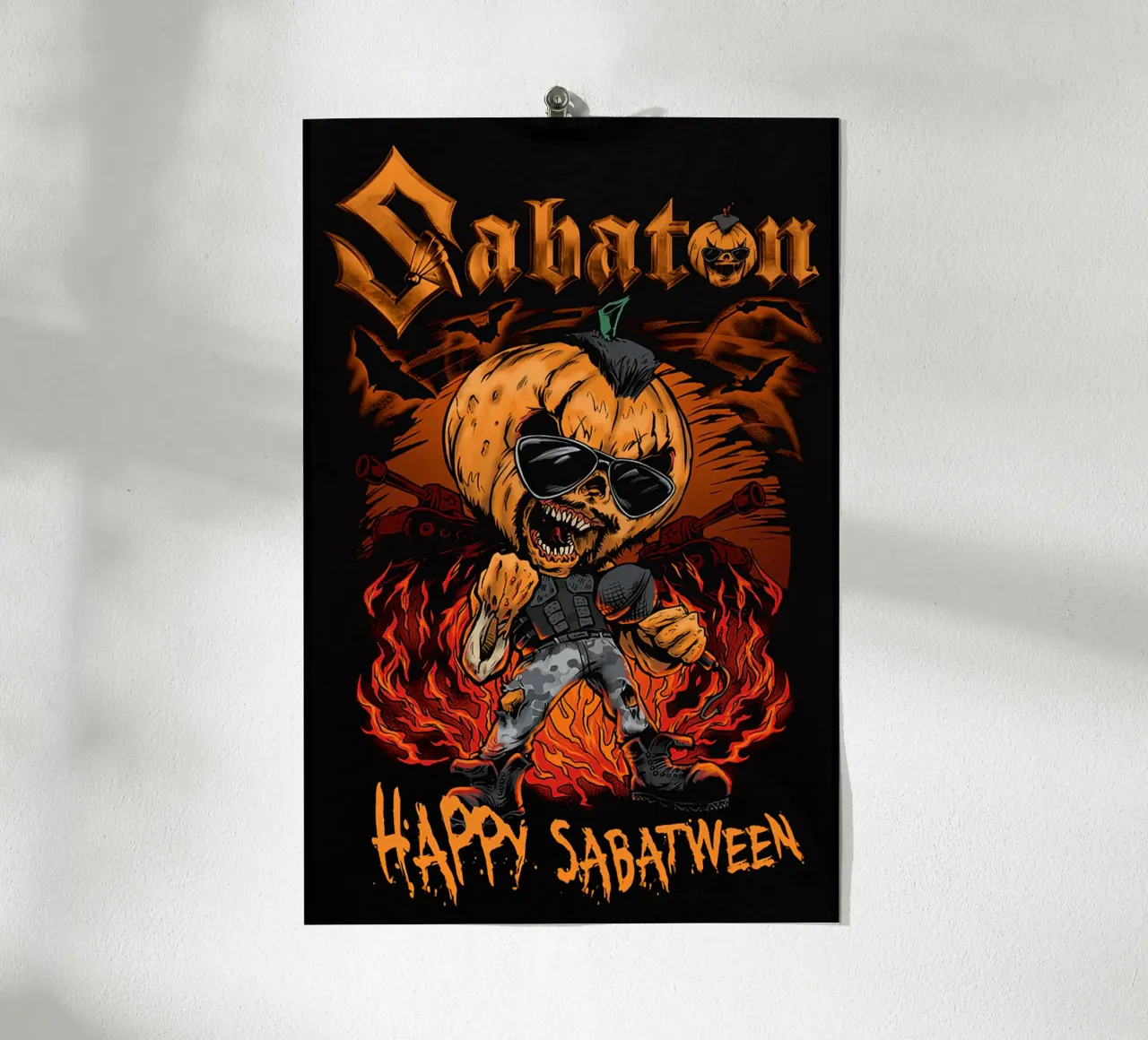 Dolcetto o scherzetto di Halloween - sabbaton poster da andrea boceli