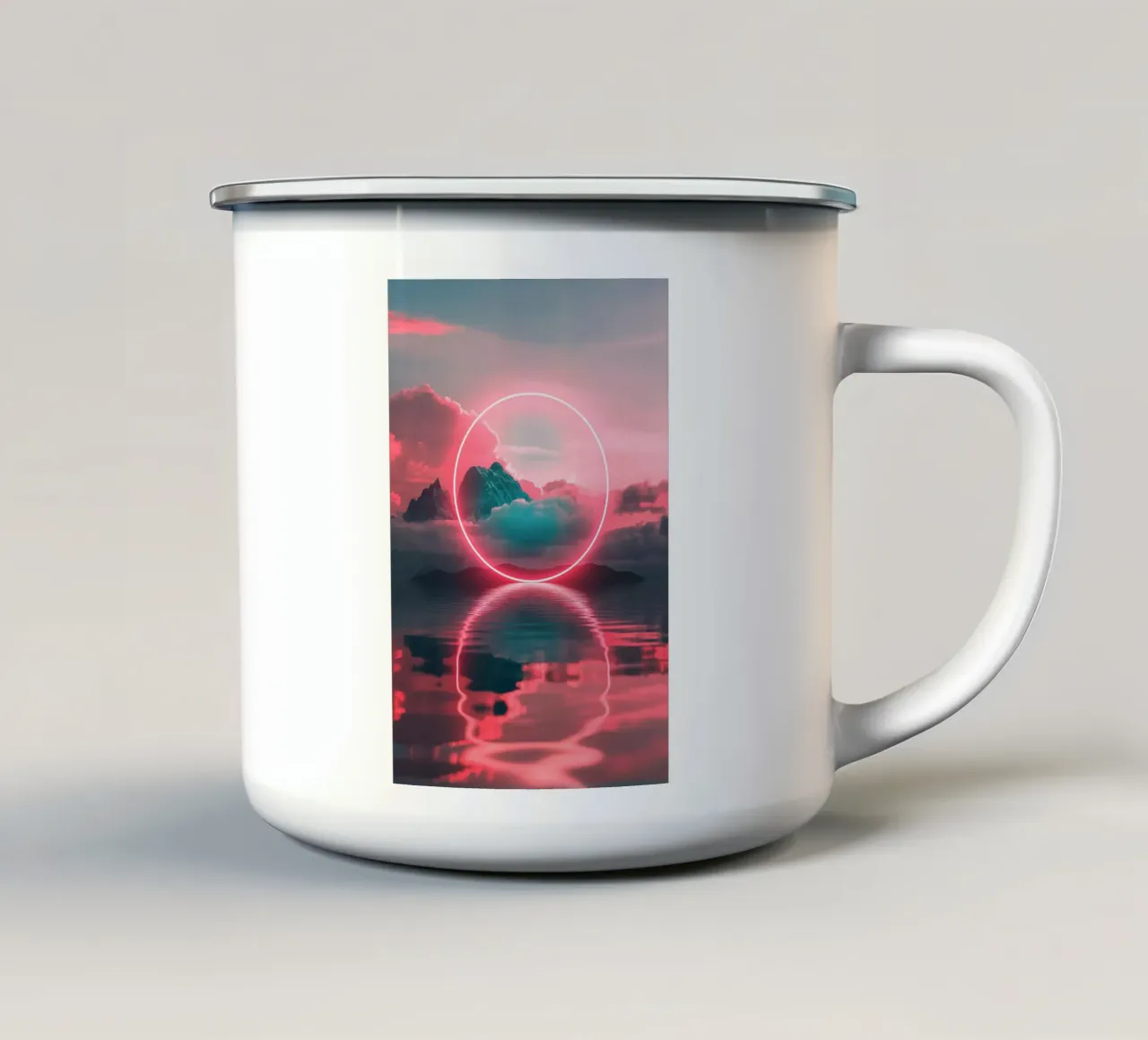 Red circle tazza in smalto da LeDieg